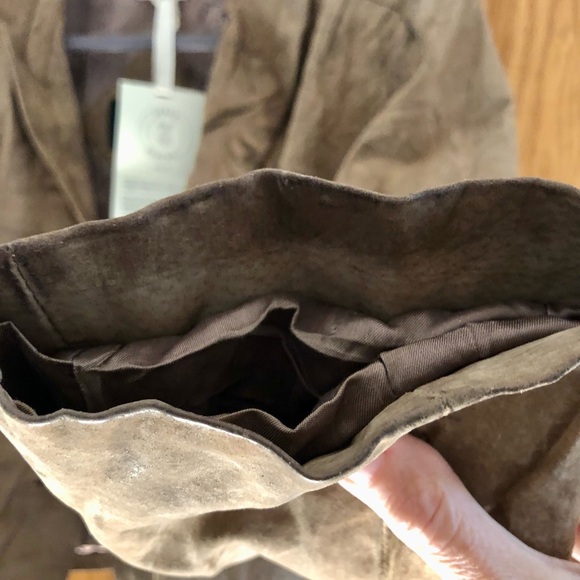 Urban Outfitters Urban Renewal Vintage Suede Jacket NWT Size Medium - Picture 7 of 11